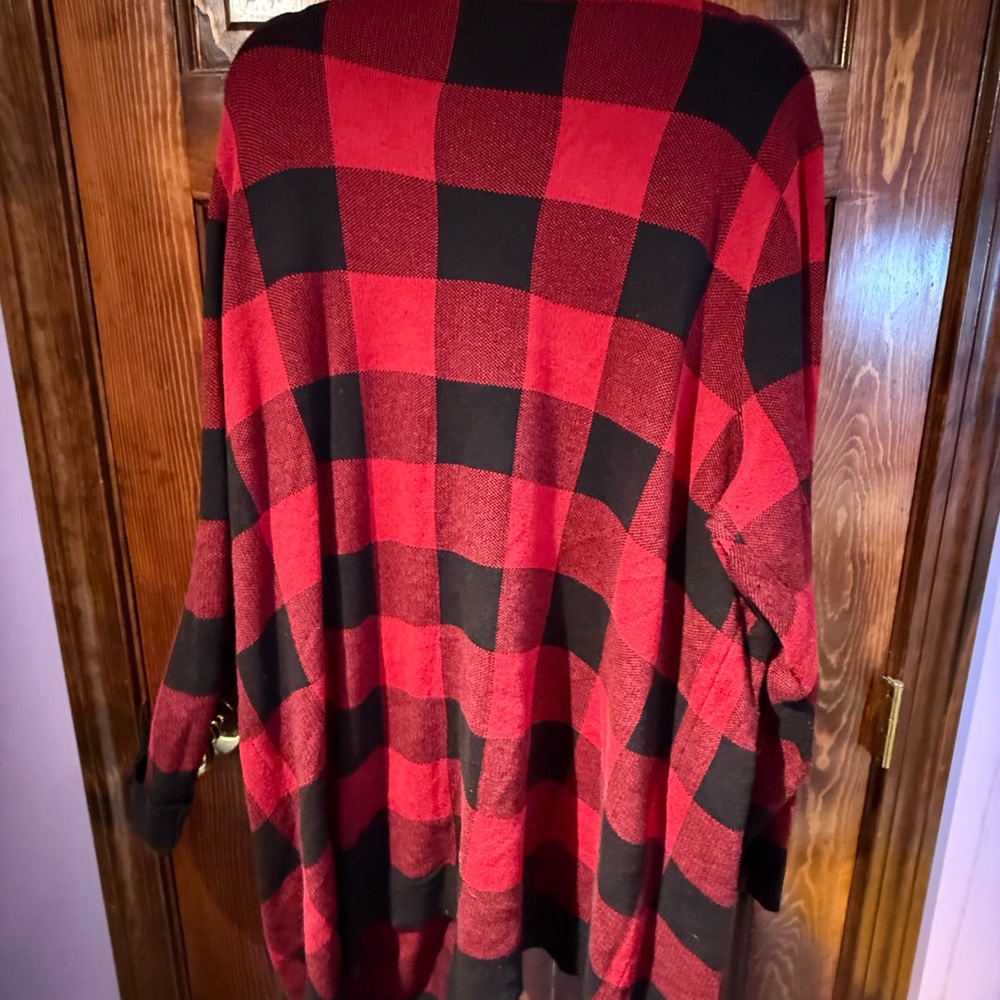 Disney Mickey red plaid sweater - Picture 5 of 6